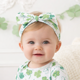Shamrock Baby Headband – Adjustable Bamboo Irish Bow - Tesa Babe - Flyclothing LLC