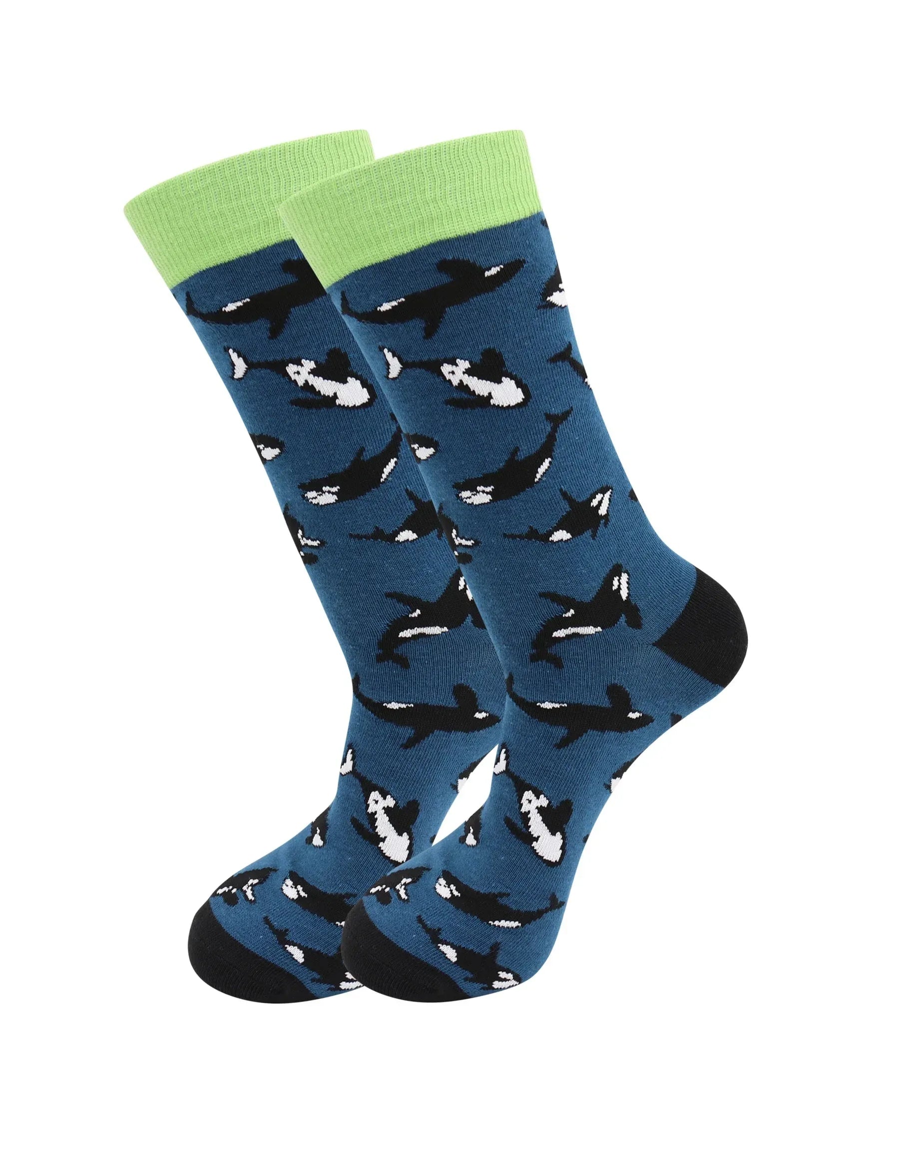 Orca / Killer Whale Socks - Comfy Cotton for Men & Women - Real Sic - Flyclothing LLC