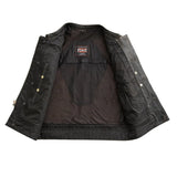 Sharp Shooter Men's Motorcycle Leather Vest - First Manufacturing Company - Flyclothing LLC