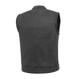 Sharp Shooter Men's Motorcycle Leather Vest - First Manufacturing Company - Flyclothing LLC