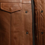 Sharp Shooter Men's Motorcycle Leather Vest - First Manufacturing Company - Flyclothing LLC