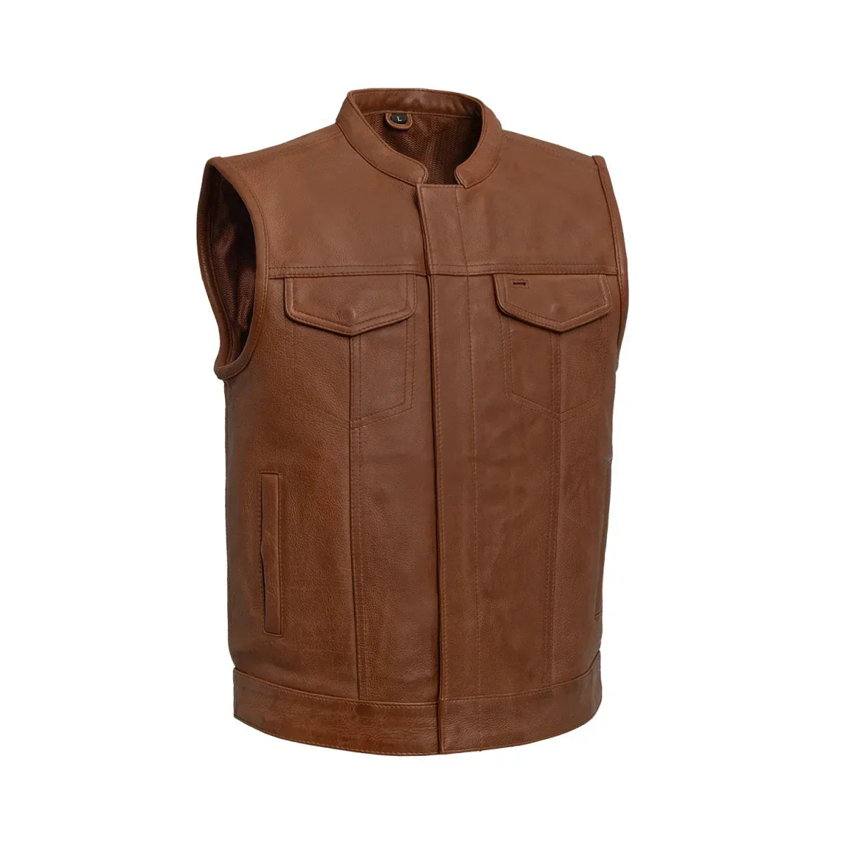 Sharp Shooter Men's Motorcycle Leather Vest - First Manufacturing Company - Flyclothing LLC
