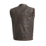 Sharp Shooter Men's Motorcycle Leather Vest - First Manufacturing Company - Flyclothing LLC