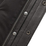 Sharp Shooter Perforated Men's Motorcycle Leather Vest - First Manufacturing Company - Flyclothing LLC