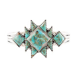 Sharp Blue Turquoise and Sterling Silver Cuff Bracelet - Barse Jewelry - Flyclothing LLC