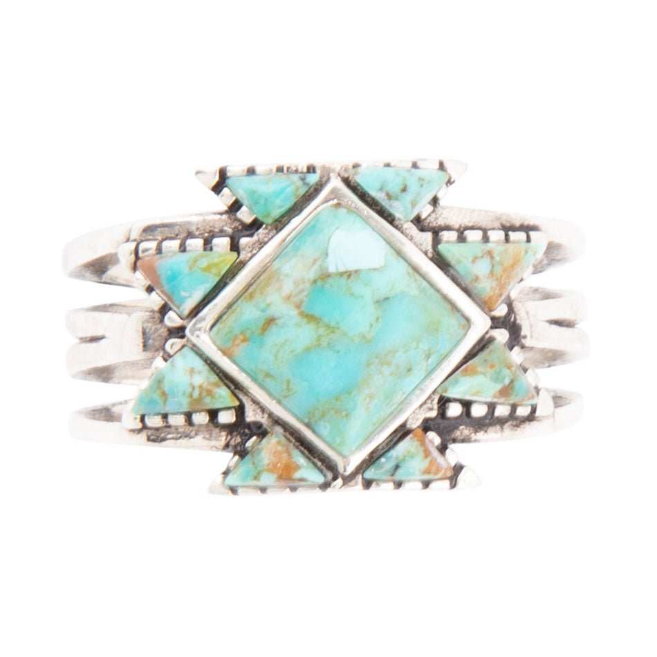 Sharp Blue Turquoise and Sterling Silver Ring - Barse Jewelry - Flyclothing LLC