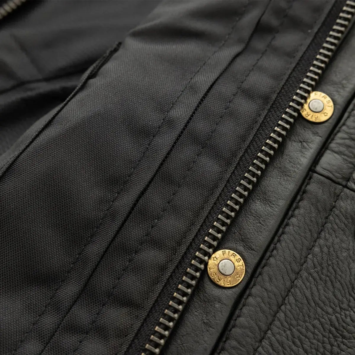Shell Shock Men's Motorcycle Leather Vest (limited edition) - First Manufacturing Company - Flyclothing LLC