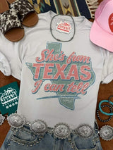 She's From Texas I Can Tell Graphic Tee - Wild Junkie - Flyclothing LLC