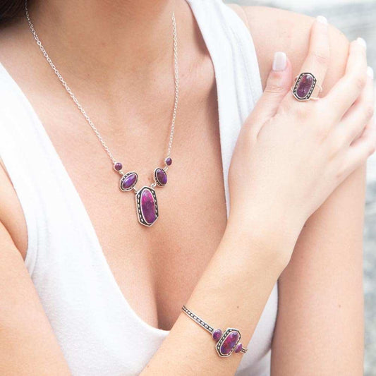 Shielded Purple Turquoise and Sterling Silver Ring - Barse Jewelry - Flyclothing LLC