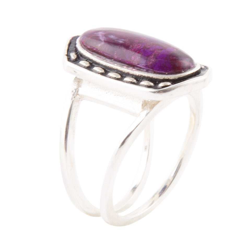 Shielded Purple Turquoise and Sterling Silver Ring - Barse Jewelry - Flyclothing LLC