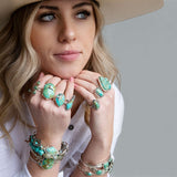 Shielded Blue Turquoise and Sterling Silver Ring - Barse Jewelry