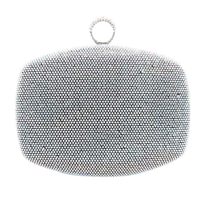 Shimmery Evening Clutch Bag Clasp Closure - Madeline Love - Flyclothing LLC