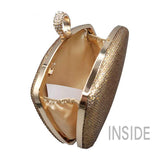 Shimmery Evening Clutch Bag Clasp Closure - Madeline Love - Flyclothing LLC