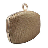 Shimmery Evening Clutch Bag Clasp Closure - Madeline Love - Flyclothing LLC