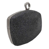 Shimmery Evening Clutch Bag Clasp Closure - Madeline Love - Flyclothing LLC