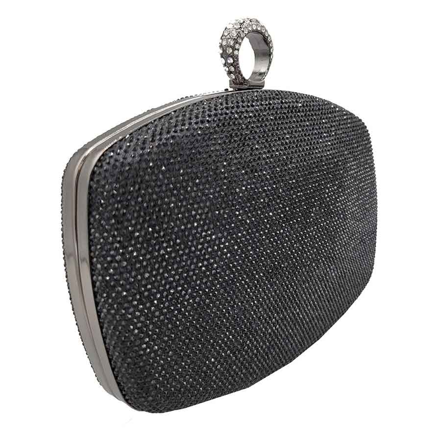 Shimmery Evening Clutch Bag Clasp Closure - Madeline Love - Flyclothing LLC