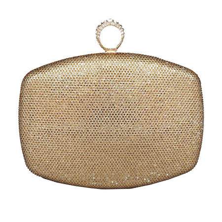 Shimmery Evening Clutch Bag Clasp Closure - Madeline Love - Flyclothing LLC