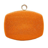 Shimmery Evening Clutch Bag Clasp Closure - Madeline Love - Flyclothing LLC