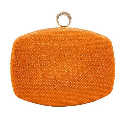 Shimmery Evening Clutch Bag Clasp Closure - Madeline Love - Flyclothing LLC