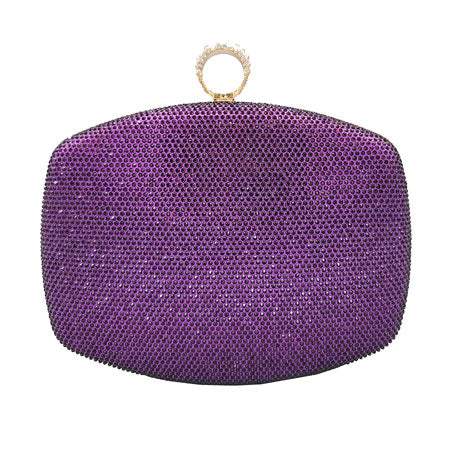 Shimmery Evening Clutch Bag Clasp Closure - Madeline Love - Flyclothing LLC