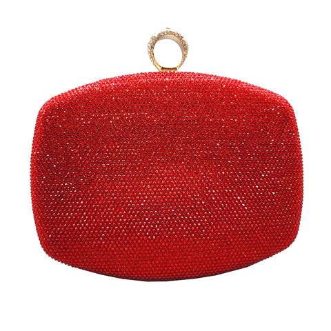 Shimmery Evening Clutch Bag Clasp Closure - Madeline Love - Flyclothing LLC