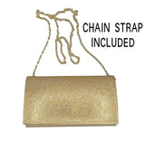 Shimmery Evening Clutch Bag One Inside Slip Pocket - Madeline Love - Flyclothing LLC