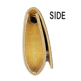 Shimmery Evening Clutch Bag One Inside Slip Pocket - Madeline Love - Flyclothing LLC