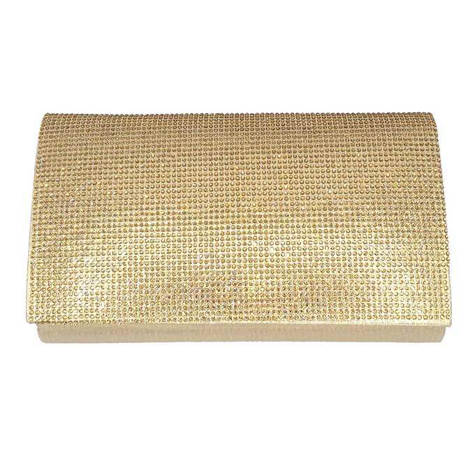 Shimmery Evening Clutch Bag One Inside Slip Pocket - Madeline Love - Flyclothing LLC