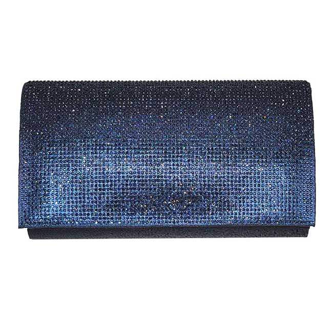 Shimmery Evening Clutch Bag One Inside Slip Pocket - Madeline Love - Flyclothing LLC