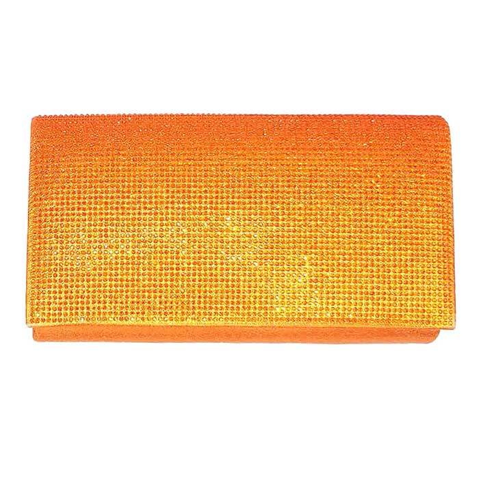 Shimmery Evening Clutch Bag One Inside Slip Pocket - Madeline Love - Flyclothing LLC