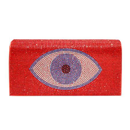 Shimmery Evil Eye Evening Clutch Crossbody Bag - Madeline Love - Flyclothing LLC