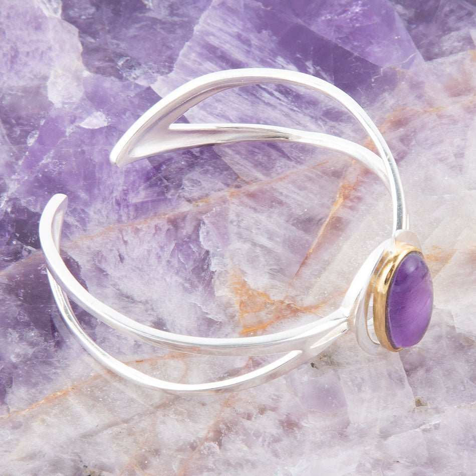 Shine Bright Amethyst Cuff Bracelet - Barse Jewelry - Flyclothing LLC