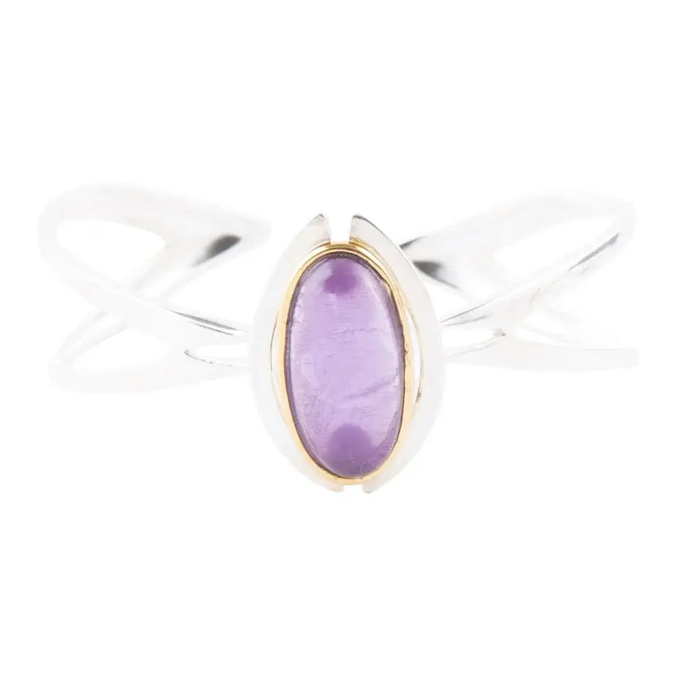 Shine Bright Amethyst Cuff Bracelet - Barse Jewelry - Flyclothing LLC