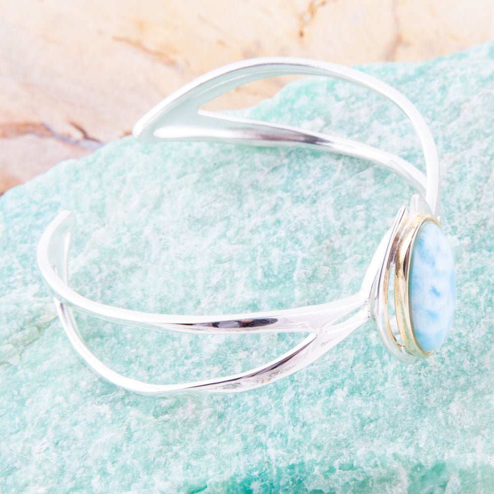 Shine Bright Larimar Cuff Bracelet - Barse Jewelry - Flyclothing LLC
