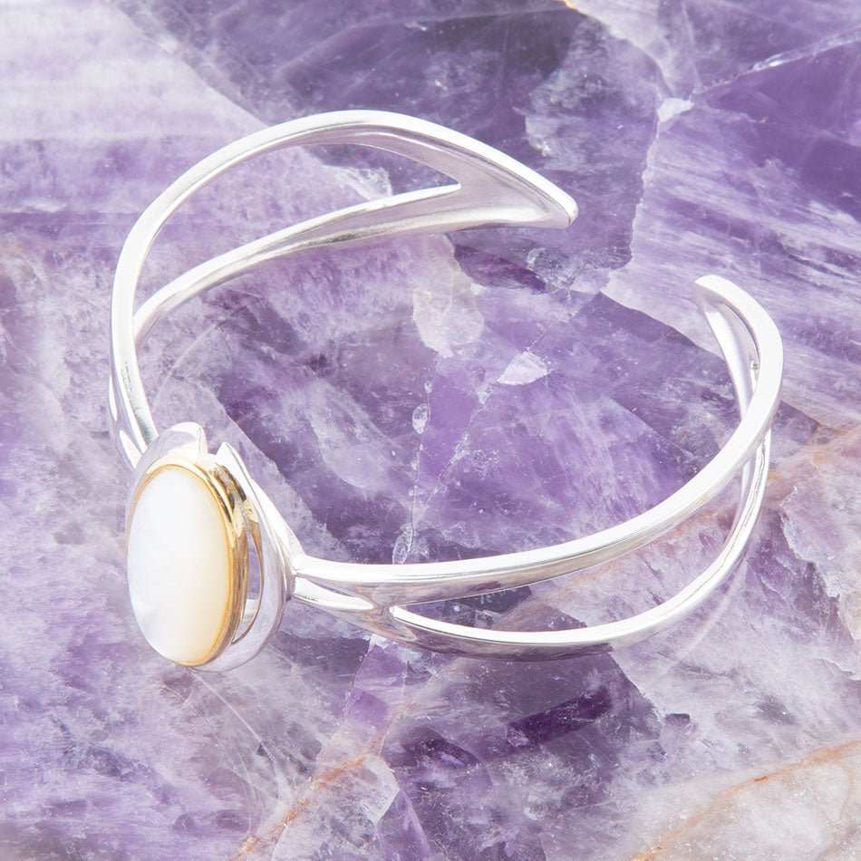 Shine Bright Mother of Pearl Cuff Bracelet - Barse Jewelry - Flyclothing LLC