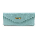 Turquoise Faux Croco Hard Case - TopFoxx - Flyclothing LLC