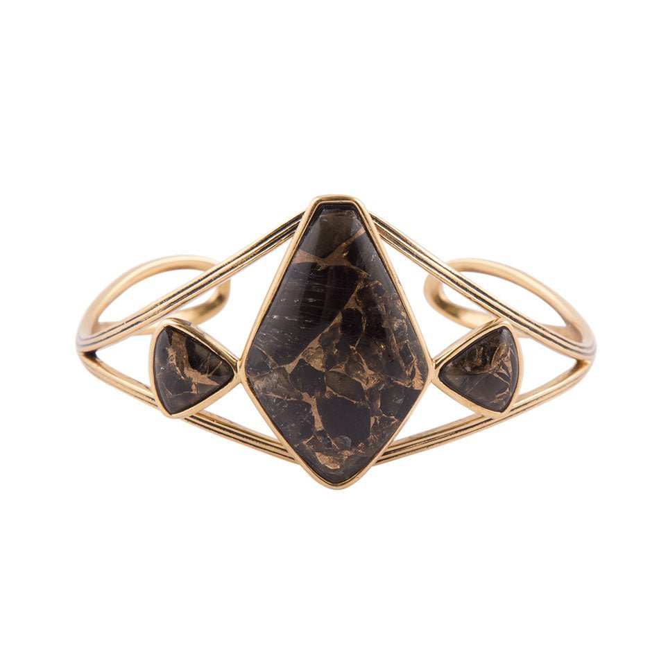Shungite and Bronze Cuff - Barse Jewelry - Flyclothing LLC