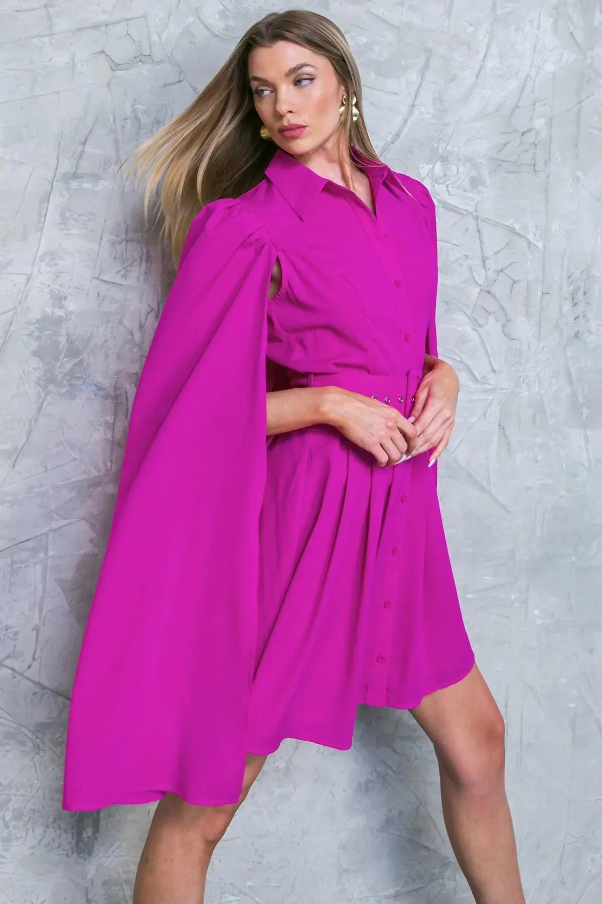 MY SECRET STYLE WOVEN MINI DRESS - Flying Tomato - Flyclothing LLC