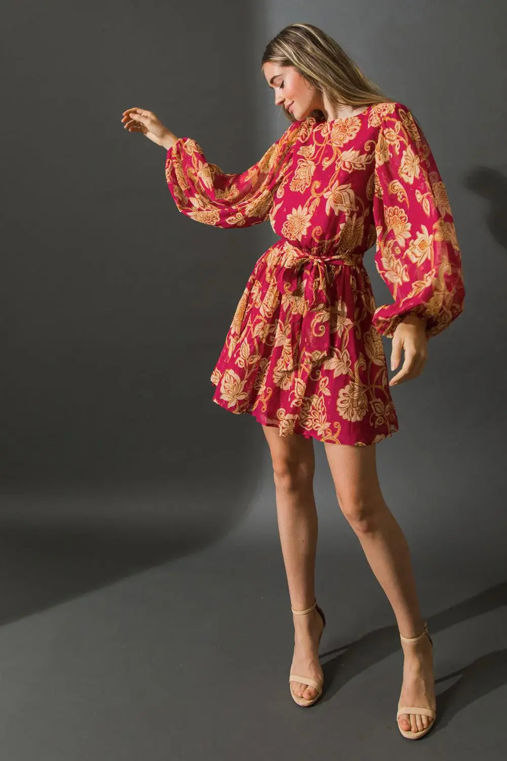 ONE THAT GOT AWAY WOVEN MINI DRESS - Flying Tomato - Flyclothing LLC