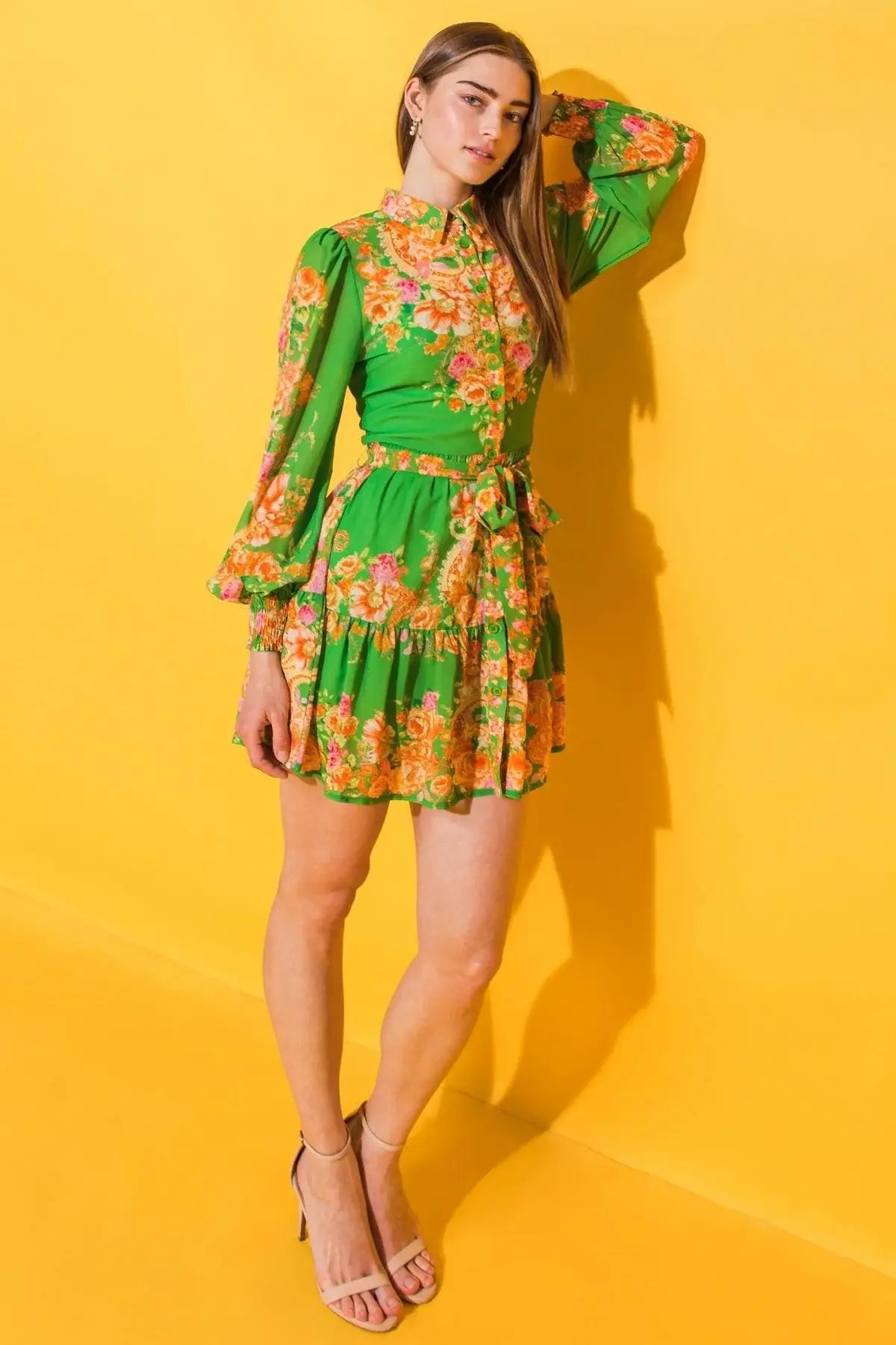 FURTHERST THING WOVEN MINI DRESS - Flying Tomato - Flyclothing LLC