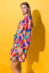BOSTON GET AWAY WOVEN MINI DRESS - Flying Tomato - Flyclothing LLC