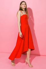 WATCH ME GO WOVEN HI-LO DRESS - Flying Tomato - Flyclothing LLC
