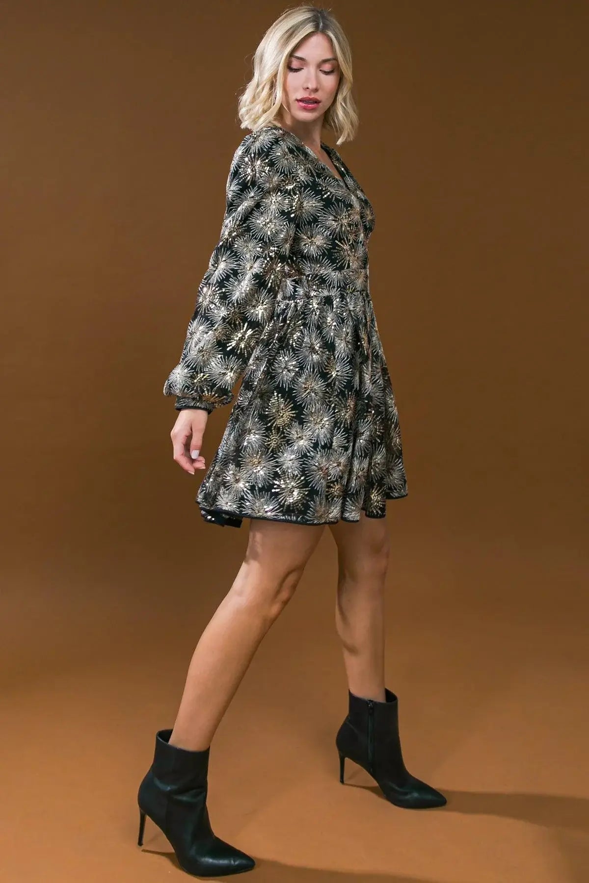 STRAIGHT TO BUSINESS SEQUIN MINI DRESS - Flying Tomato - Flyclothing LLC