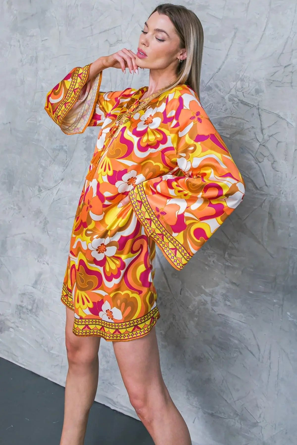 CAUGHT FEELINGS WOVEN MINI DRESS - Flying Tomato - Flyclothing LLC