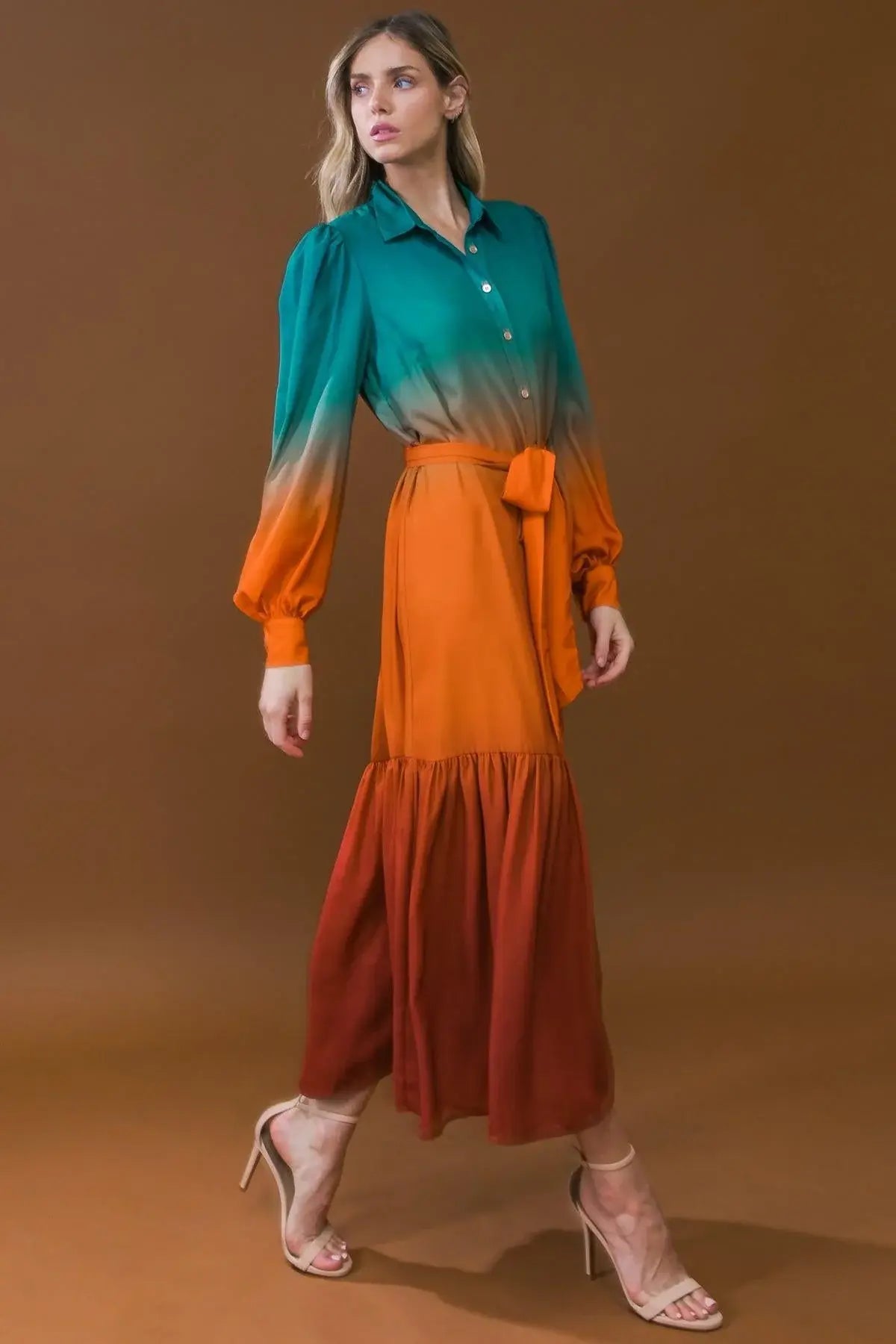 SHOW STOPPER WOVEN MIDI DRESS - Flying Tomato - Flyclothing LLC