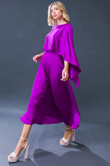 CAUGHT FEELINGS WOVEN MIDI DRESS - Flying Tomato - Flyclothing LLC