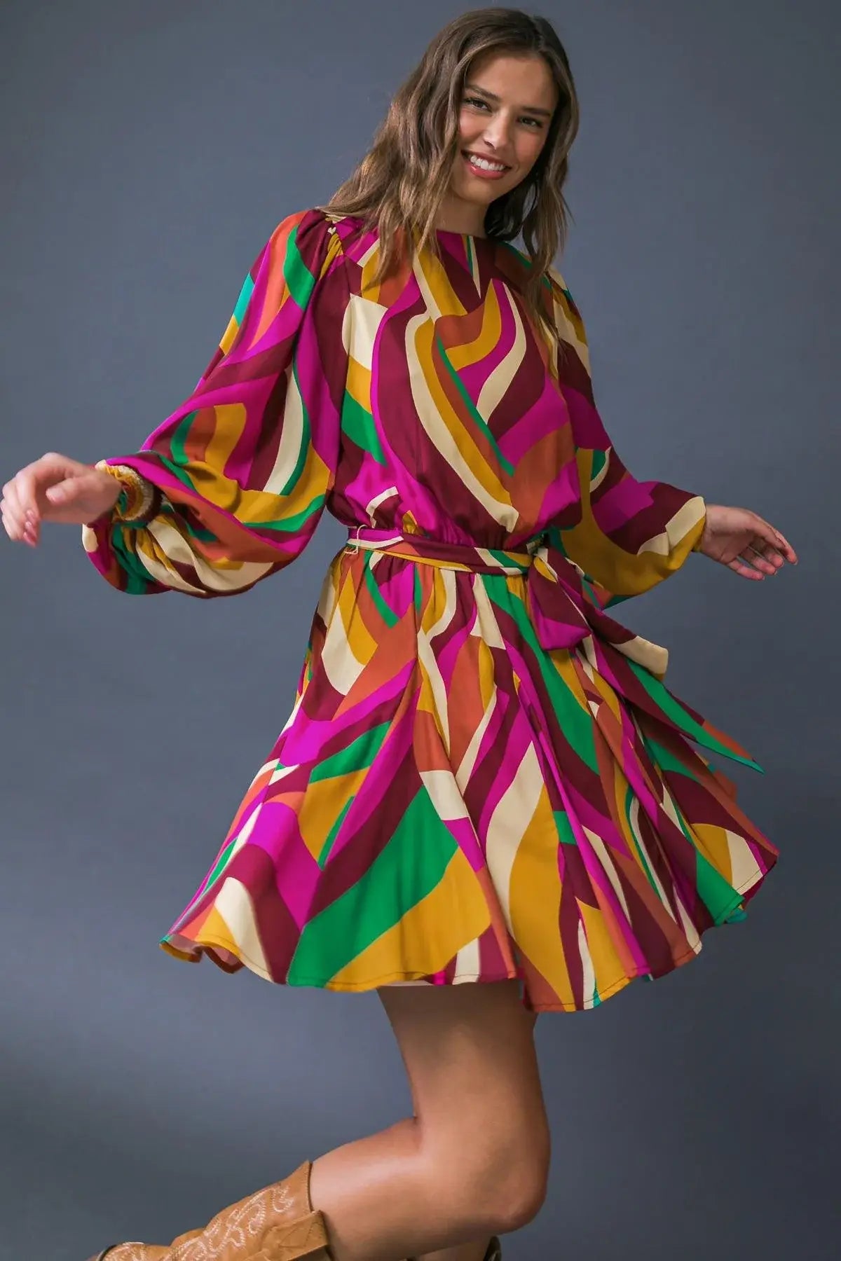 KEEP ON MOVING WOVEN MINI DRESS - Flying Tomato - Flyclothing LLC