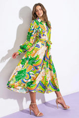 DESIRABLE STYLE WOVEN MIDI DRESS - Flying Tomato - Flyclothing LLC