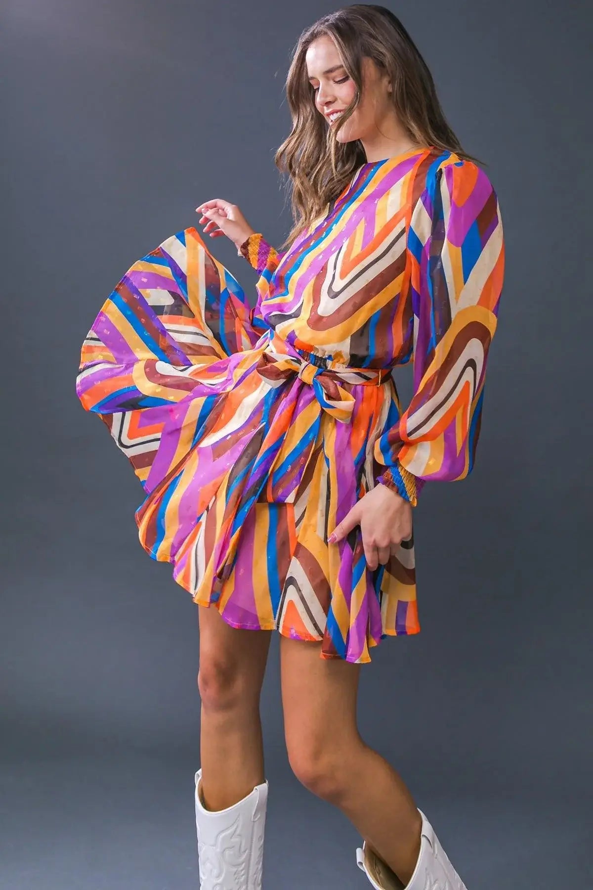 PALOMA PARTY WOVEN MINI DRESS - Flying Tomato - Flyclothing LLC