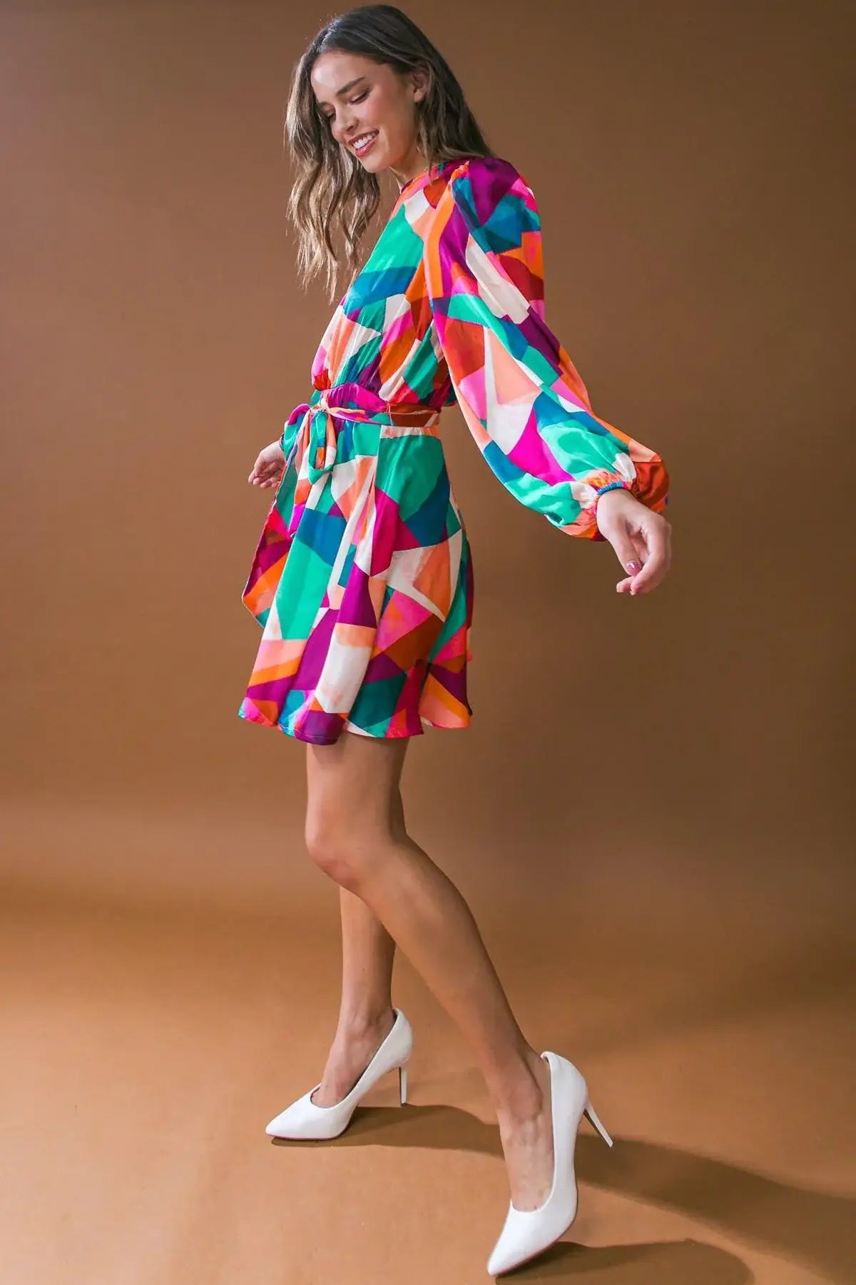 EXCITED FOR THIS WOVEN MINI DRESS - Flying Tomato - Flyclothing LLC
